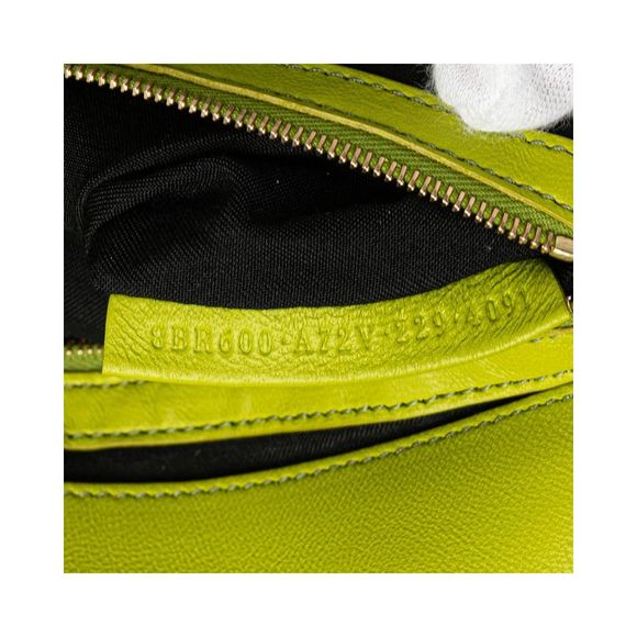 Pre Loved Fendi Roma Bag Lime Green Leather Women Messenger Bags - Picture 6 of 8